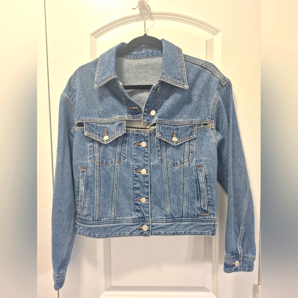 MO&Co Denim Jacket, Size XS, Blue